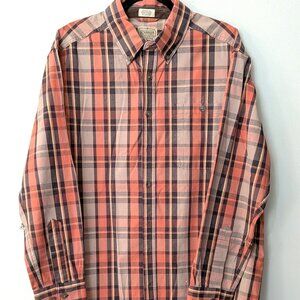 C.E. Schmidt Workwear Men’s Plaid Button-Down Shirt. Size Large.